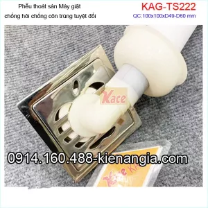 Phễu Thoát sàn nước MÁY GIẶT chống hôi 10x10xD4960 KAG-TSM222