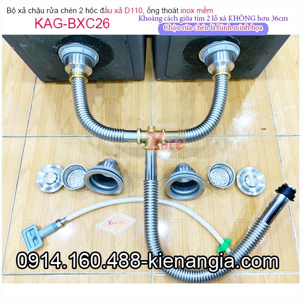 KAG-BXC26-Bo-xa-Chau-rua-chen-2-hoc-D110-Ong-inox-mem-KAG-BXC26