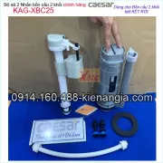 Bộ xả 2 nhấn bồn cầu 2 khối Caesar chính hãng KAG-XBC25