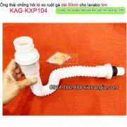 Ống thải chống hôi lavabo lò xo ruột gà dài 80cm KAG-KXP104
