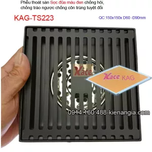 Thoát sàn sọc đũa 150x150 chống côn trùng tuyệt đối 15x15 KAG-TS223