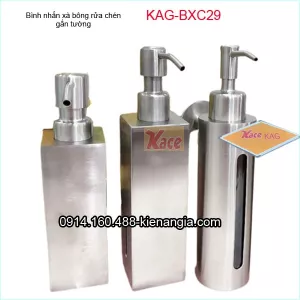 Bình Nhấn xà bông chậu rửa chén GẮN TƯỜNG KAG-BXC29