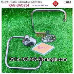 Vòng treo khăn khô inox Bảo KAG-BAO234