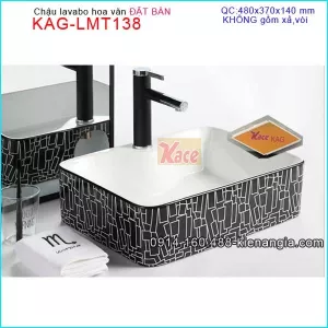 Chậu lavabo Đặt bàn Vuông KAG-LMT138