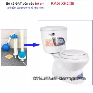 Bộ xả gạt bồn cầu trẻ em KAG-XBC09