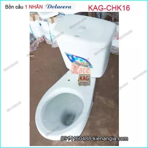 Bồn cầu 1 nhấn Dolacera TRẮNG KAG-CHK16