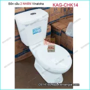 Bồn cầu 2 nhấn Vinaloha TRẮNG CKAG-CHK14