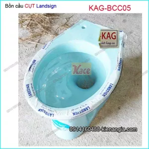 Bàn cầu cụt Landsingn xanh biển KAG-BCC05