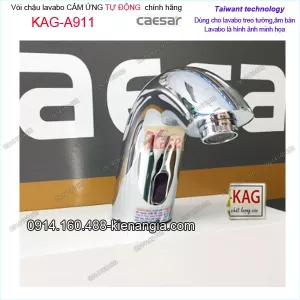 Vòi lavabo âm bàn cảm ứng Caesar A911