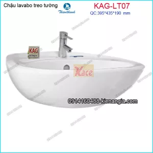 Chậu lavabo treo tường Thiên Thanh KAG-LT07