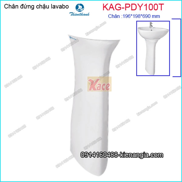 Chân đứng chậu lavaobo Thiên Thanh KAG-PDY100T