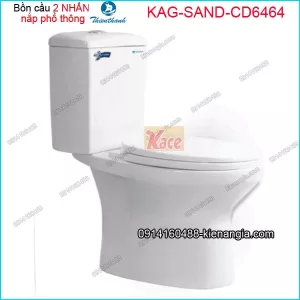 Bồn cầu 2 chế độ xả THIÊN THANH SAND-CD6464