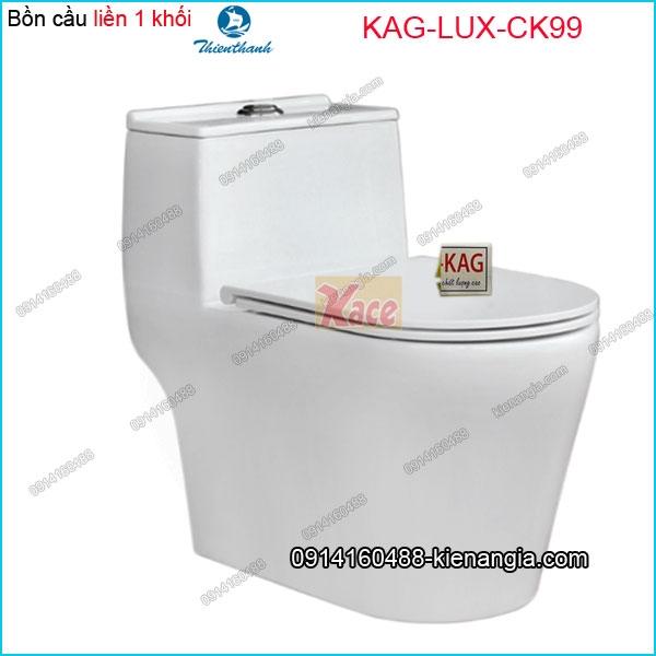 Bồn cầu Vuông 1 khối Thiên Thanh chinh hãng KAG-LUX-CK99