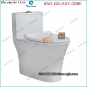 Bồn cầu Vuông 1 khối Thiên Thanh chinh hãng KAG-GALAXY-CK66