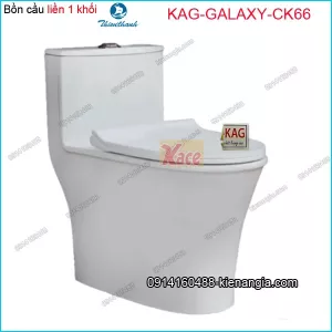 Bồn cầu Vuông 1 khối Thiên Thanh chinh hãng KAG-GALAXY-CK66