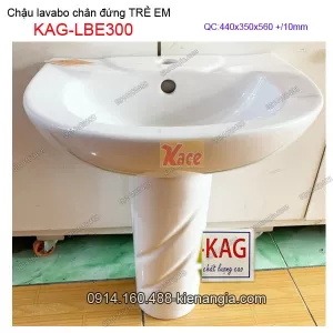Chậu lavabo chân đứng trẻ em KAG-LBE300