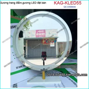 Gương trang điểm LED đặt bàn D50cm KAG-KLED55