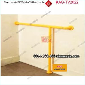 Thanh tay vịn hành lang,lối đi  inox bọc nhựa ABS kháng khuẩn KAG-TTV2022