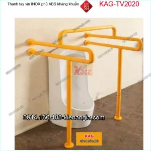 Thanh tay vịn bồn tiểu nam inox bọc nhựa ABS kháng khuẩn KAG-TTV2020