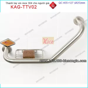 Thanh tay vịn inox an toàn người già KAG-TTV02
