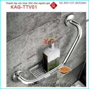 Thanh tay vịn inox an toàn người già KAG-TTV01