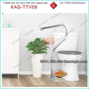 Thanh tay vịn inox an toàn người già KAG-TTV09