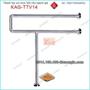 Thanh tay vịn inox an toàn người già KAG-TTV14