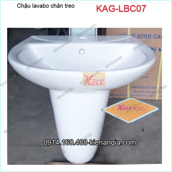 Chậu lavabo chân treo KAG-LBC07