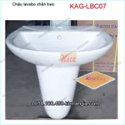 Chậu lavabo chân treo KAG-LBC07