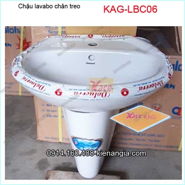 Chậu lavabo chân treo KAG-LBC06