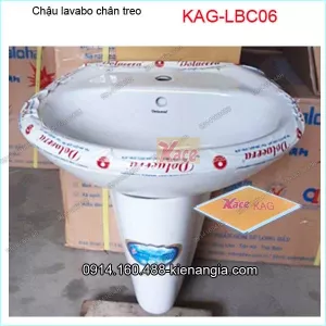 Chậu lavabo chân treo KAG-LBC06