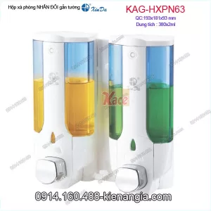 Hộp Nhấn xà phòng đôi Xinda KAG-HXPN63