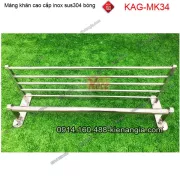 Máng khăn tầng cao cấp inox sus304 bóng KAG-MK34