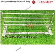 Kệ treo khăn phòng tắm kiếng inox sus304 KAG-MK27