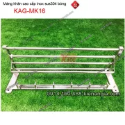 Giá treo khăn inox 3 trong 1 KAG-MK16
