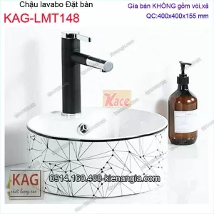 Chậu lavabo đặt bàn 40x40 cm KAG-LMT148