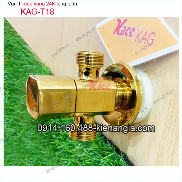 Van T chia nước màu vàng  KAG-VanT18