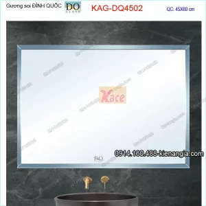 Gương soi  chữ nhật ngang  Đình Quốc DQ 45X60 cm KAG-DQ4502