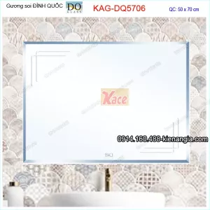 Gương soi Đình Quốc 50x70cm KAG-DQ5706