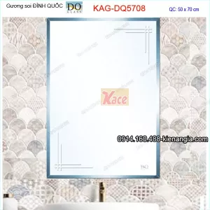 Gương soi Đình Quốc 50x70cm KAG-DQ5708
