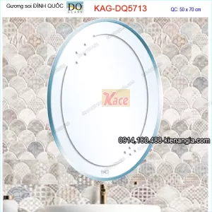 Gương soi oval  Đình Quốc 50x70cm KAG-DQ5713