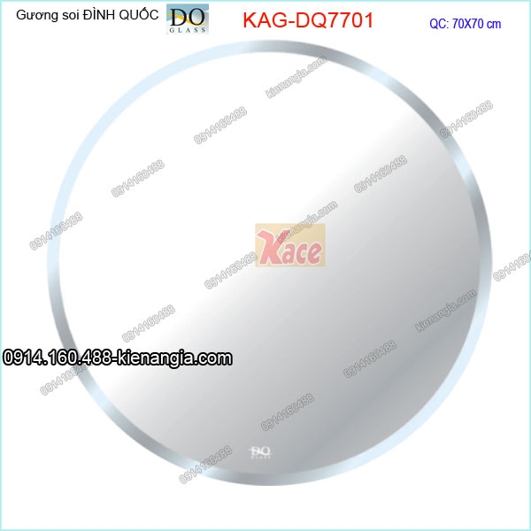 Gương soi Đình Quốc ,gương tròn phòng tắm 70cm KAG-DQ7701
