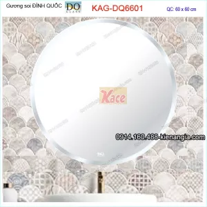 Gương soi Đình Quốc ,gương tròn phòng tắm 60cm KAG-DQ6601