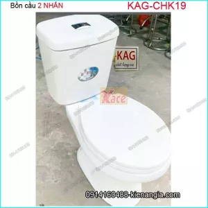 Bàn cầu 2 nhấn dân dụng KAG-CHK19 Vimis