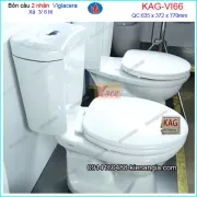 Bồn cầu  2 NHẤN Nano VIGLACERA KAG-VI66