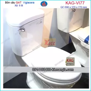Bồn cầu GẠT nano VIGLACERA KAG-VI77
