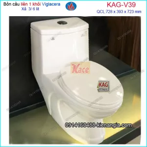 Bồn cầu 1 khối Nano  VIGLACERA V39