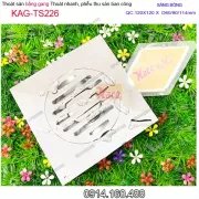 Thoát sàn ban công bằng gang 12x12xD60-90-114 KAG-TS226
