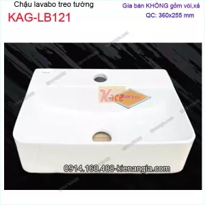 Chậu lavabo Treo tường,đặt bàn 460x255mm KAG-LB121