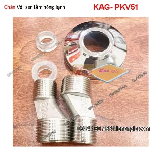 Chân vòi sen nóng lạnh inox sus304 KAG-PKV51